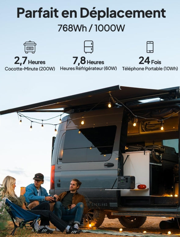 Générateur Solaire Voyage Bluetti 1000W